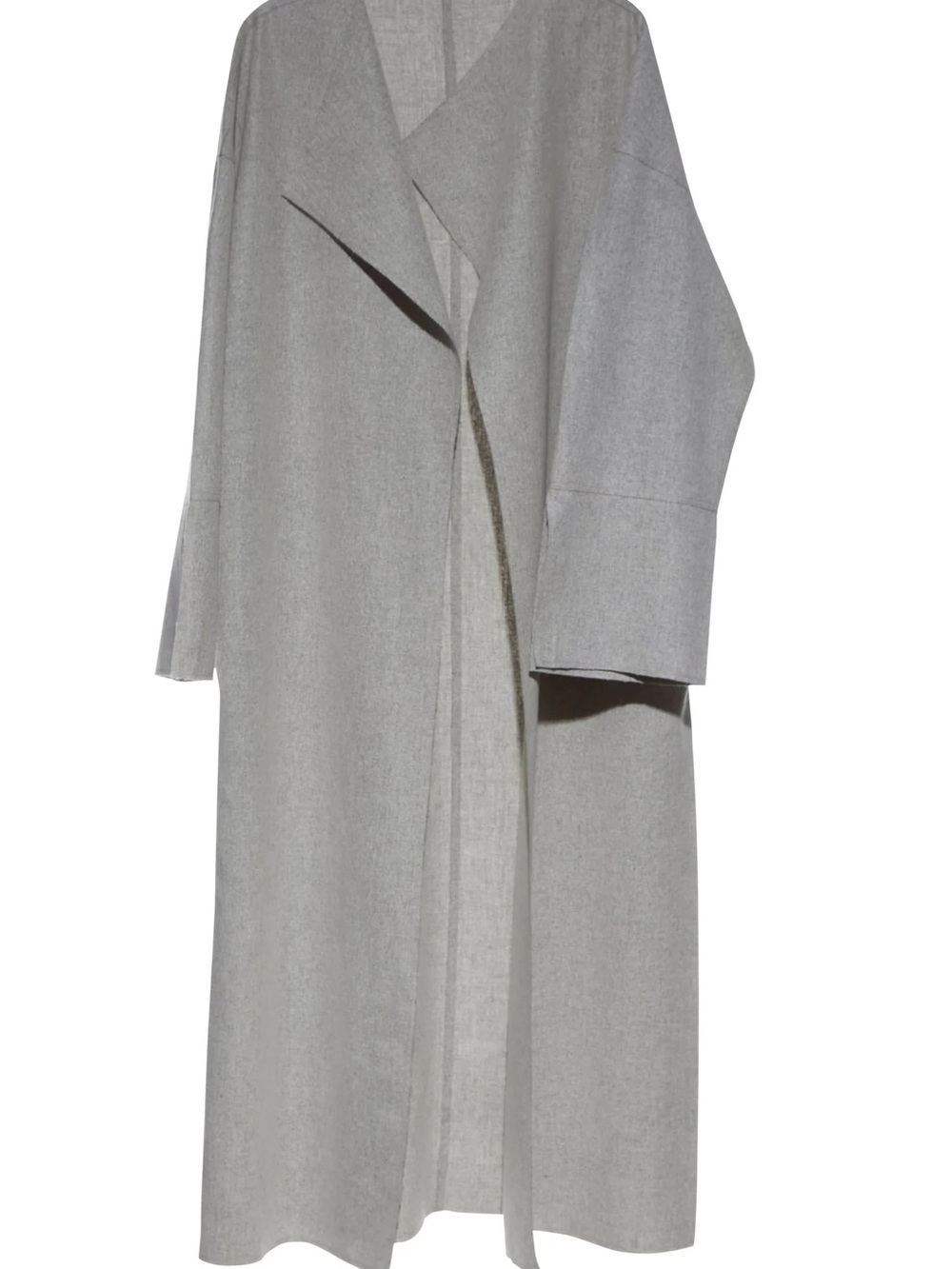 Grey Open-Front Trench Coat - Brand: Bumpsuit maternity - Picture 3 of 5